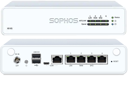Sophos XG 86 Front and Back View